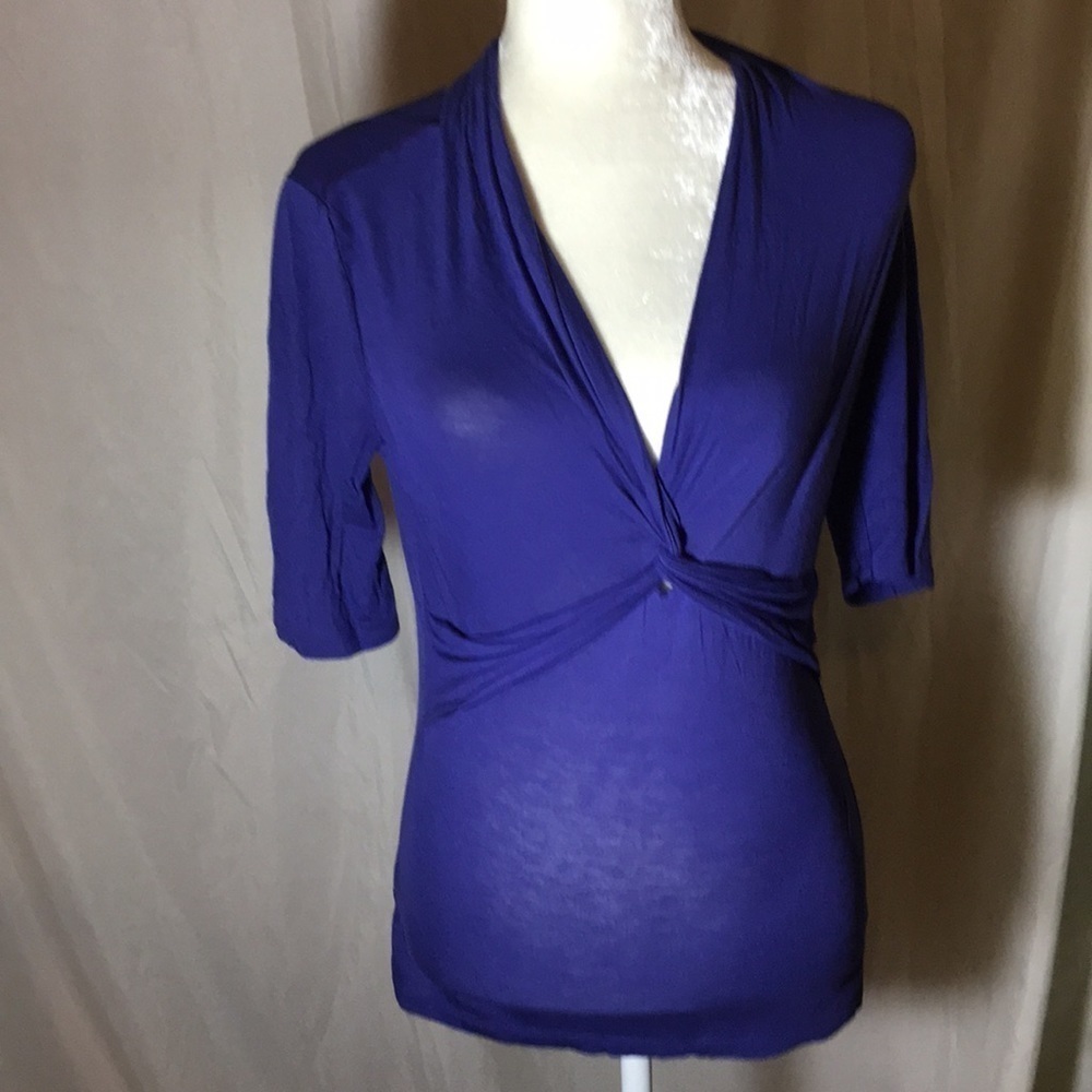 Ann Taylor Slim fitting Purple Top